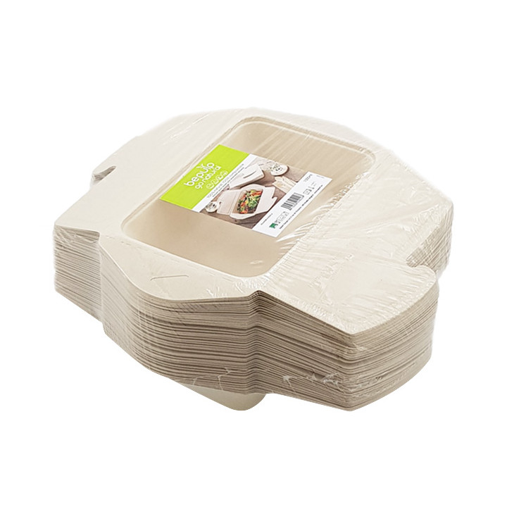 Package Sugarcane Box to Go 21x15x5cm 1000ml. (50 Units)