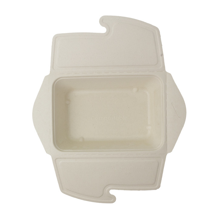 Package Sugarcane Box to Go 21x15x5cm 1000ml. (200 Units)