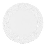 Paper Lace Doilie "Litos" White Ø18cm (250 Units)  