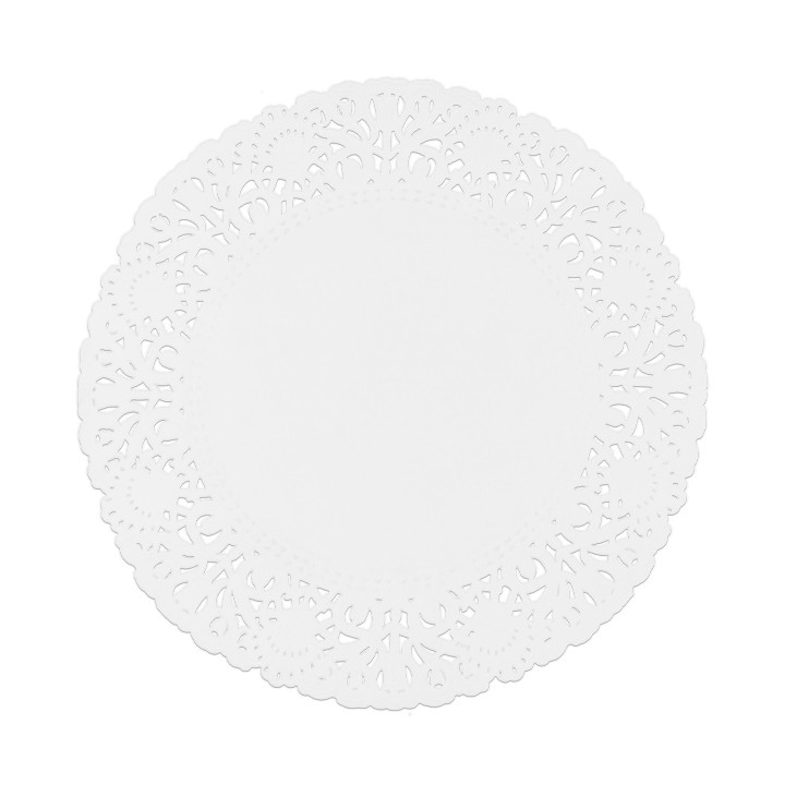 Paper Lace Doilie "Litos" White Ø18cm (250 Units)  