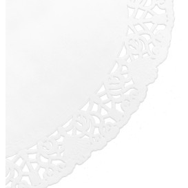 Paper Lace Doilie Oval Shape "Litos" White 18x25cm (250 Units)  