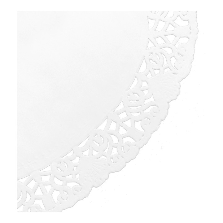 Paper Lace Doilie Oval Shape "Litos" White 18x25cm (250 Units)  