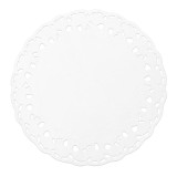 Paper Lace Doilie "Litos" White Ø10cm (250 Units)  