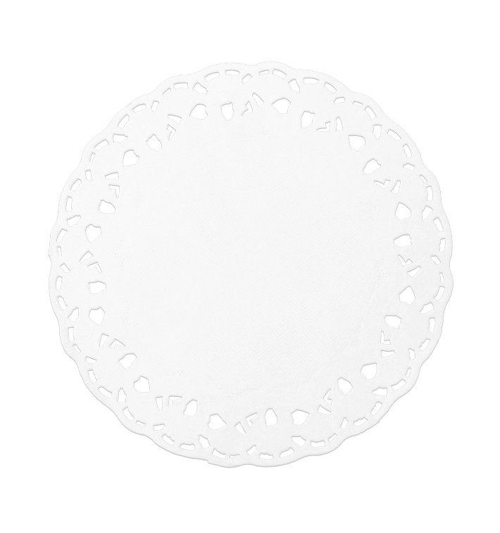 Paper Lace Doilie "Litos" White Ø10cm (250 Units)  