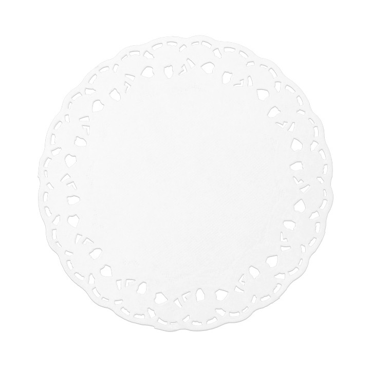 Paper Lace Doilie "Litos" White Ø10cm (250 Units)  