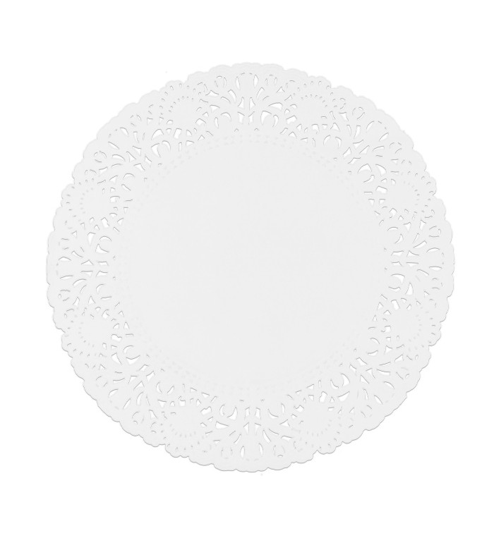 Paper Lace Doilie "Litos" White Ø20cm (250 Units)  