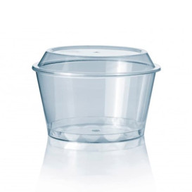 Plastic Container PS Crystal 300 ml Ø11cm (100 Units)