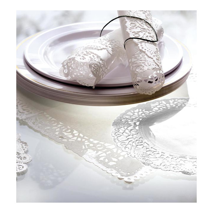 Paper Lace Doilie "Litos" White Ø12cm (2000 Units)