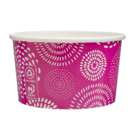 Paper Ice Cream Container "Cool&Yummy" 6,5oz/195ml (45 Units) 