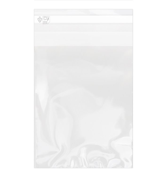 Plastic Bag with Adhesive Flap Cellophane 15x22cm G-160 (1000 Units)