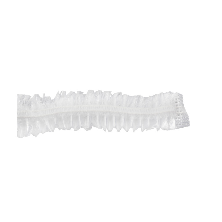 Disposable Bouffant Cap PE Shower Folded Accordion (100 Units)