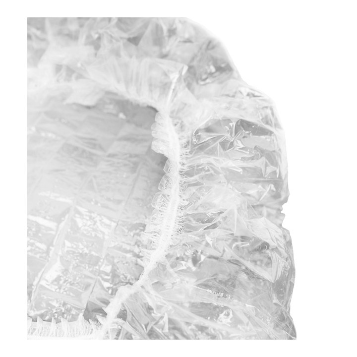 Disposable Bouffant Cap PE Shower Folded Accordion (100 Units)
