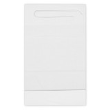 Disposable Adult Bib with Pocket White 36x65cm (125 Units)  