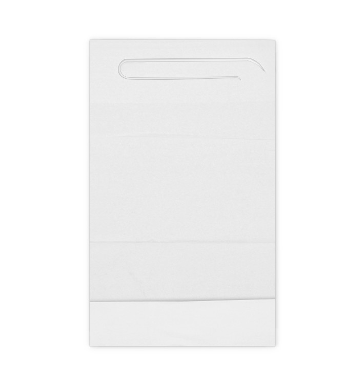Disposable Adult Bib with Pocket White 36x65cm (500 Units)