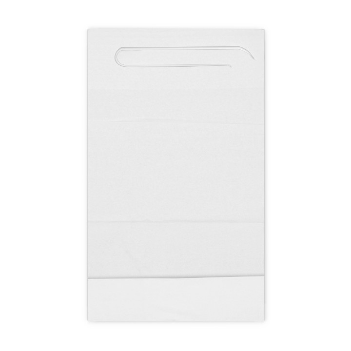 Disposable Adult Bib with Pocket White 36x65cm (500 Units)