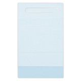 Disposable Adult Bib with Pocket Blue 36x65cm (125 Units)  