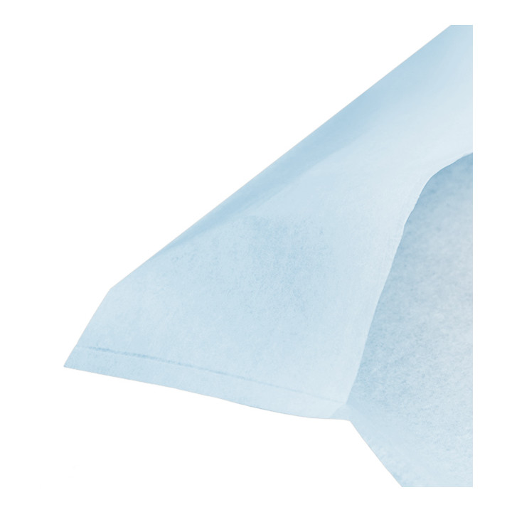 Disposable Adult Bib with Pocket Blue 36x65cm (125 Units)  