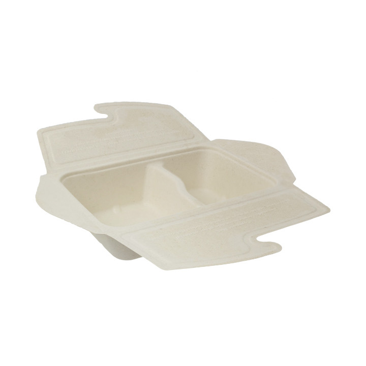 Package Sugarcane Box to Go 2C 21x15x5cm 800ml (50 Units)