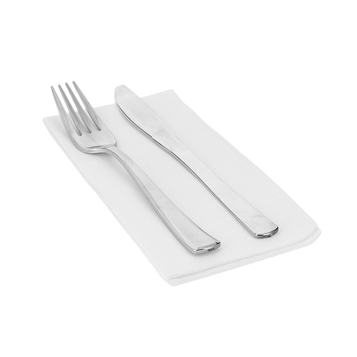 Paper Napkin Double Point White 1/8 40x40cm (1.200 Units)