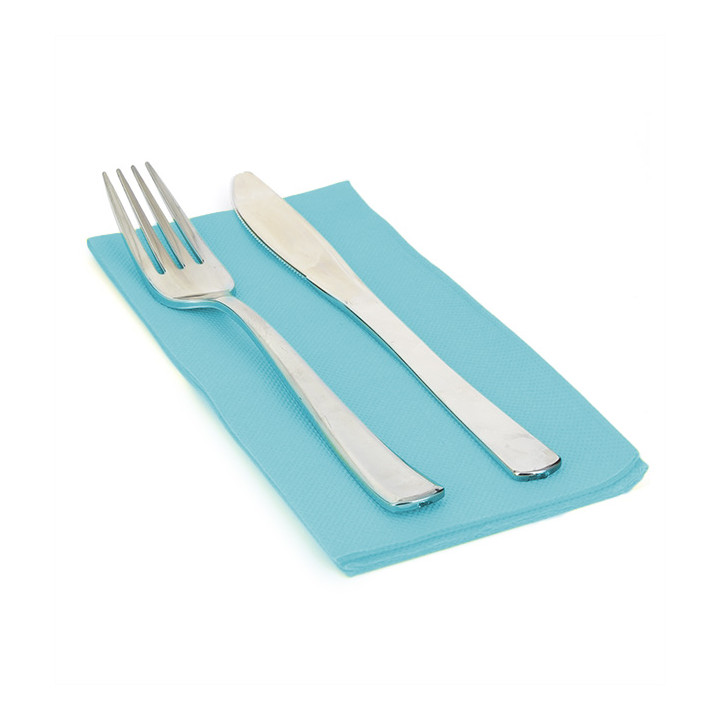 Paper Napkin Double Point Light Blue 1/8 40x40cm (50 Units) 