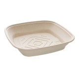 Sugarcane Bowl Natural Square Shape 4500ml 36cm (5 Units) 