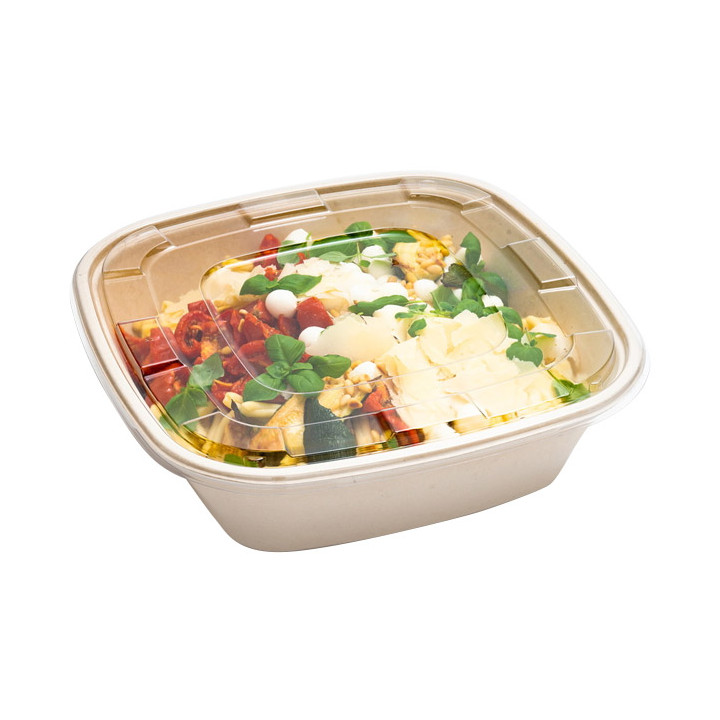 Plastic Lid PET for Bowl Clear 36x36cm (5 Units) 