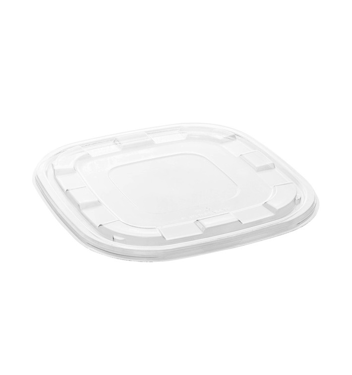 Plastic Lid PET for Bowl Clear 27x27cm (25 Units) 
