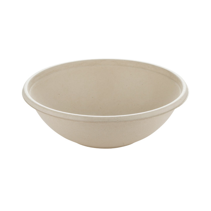 Sugarcane Bowl "Buddha" 600ml Ø17x6cm (75 Units)
