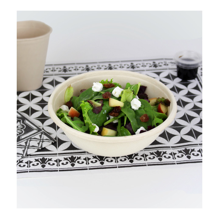 Sugarcane Bowl "Buddha" 750ml Ø17x6cm (50 Units)  