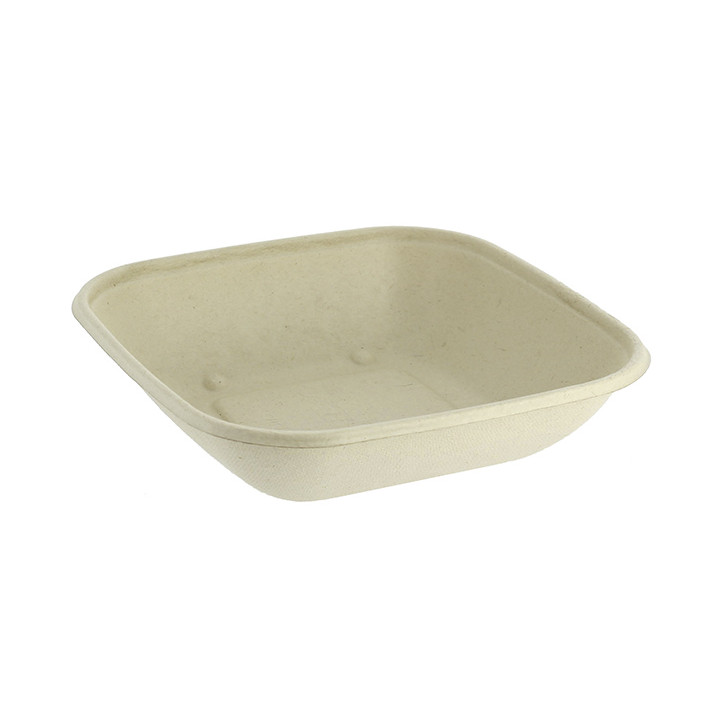 Sugarcane Bowl Natural Square Shape 2250ml 27cm(300 Units)