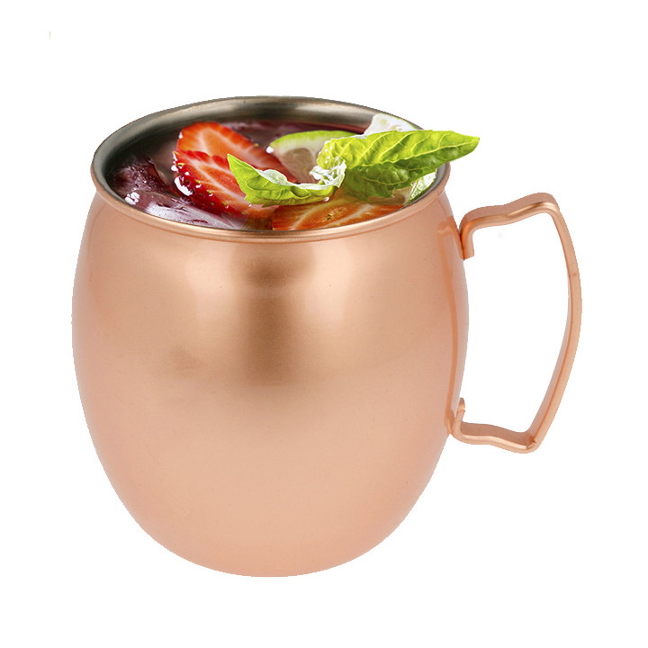 Serving Mini Jar Copper Steel 540ml Ø8,6x10cm (1 Unit) 