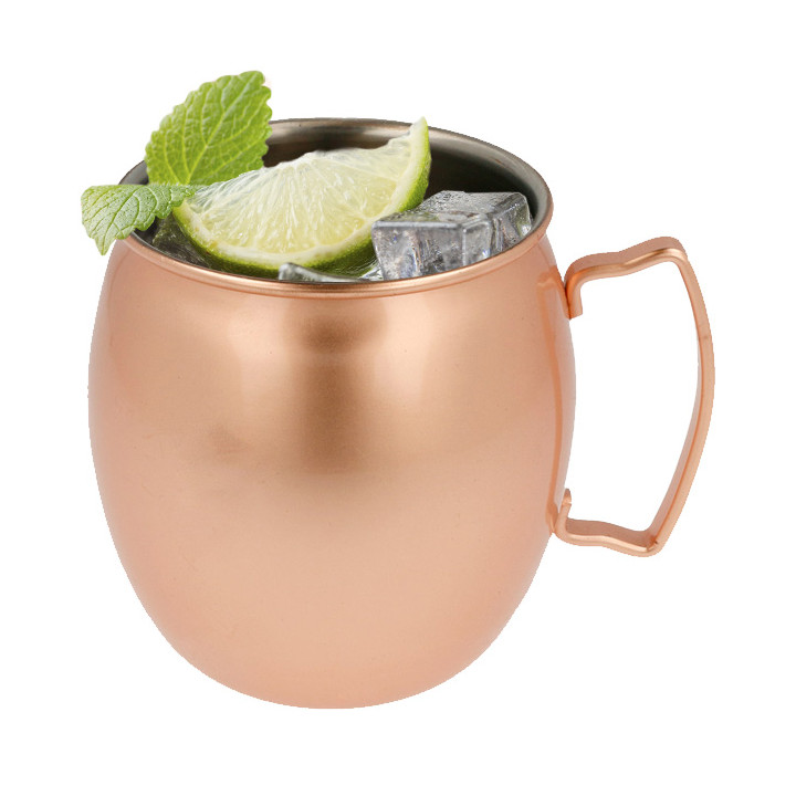 Serving Mini Jar Copper Steel 540ml Ø8,6x10cm (1 Unit) 