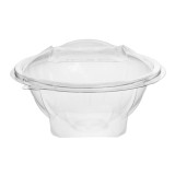 Plastic Salad Bowl APET Round shape Transparente 500ml Ø15,6cm (50 Units)