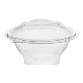 Plastic Salad Bowl APET Round shape Transparente 500ml Ø15,6cm (50 Units)