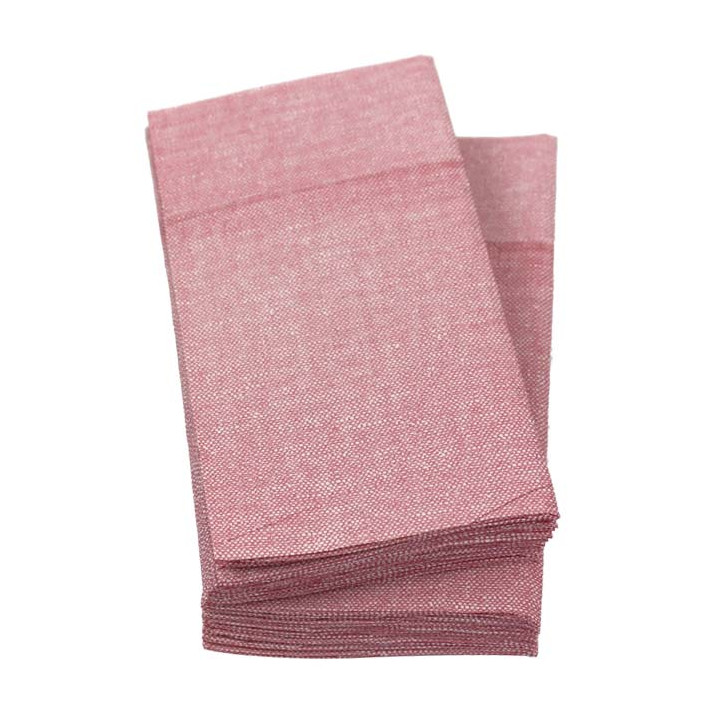 Pocket Fold Paper Napkins Vaquero Burgundy 40x40cm (30 units) 