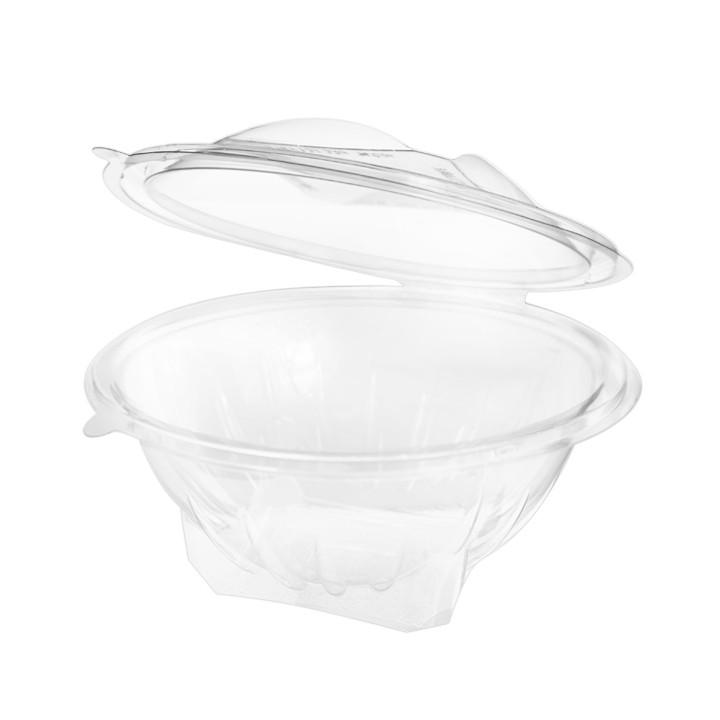 Plastic Salad Bowl APET Round shape Transparente 1000ml Ø18,6cm (20 Units)