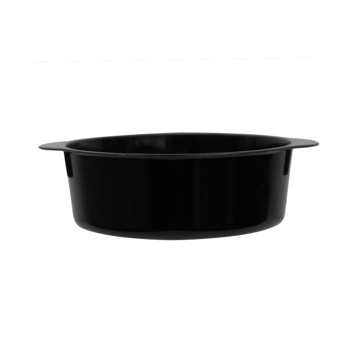 Plastic Pot PS with Handles Black 52ml (50 Units)