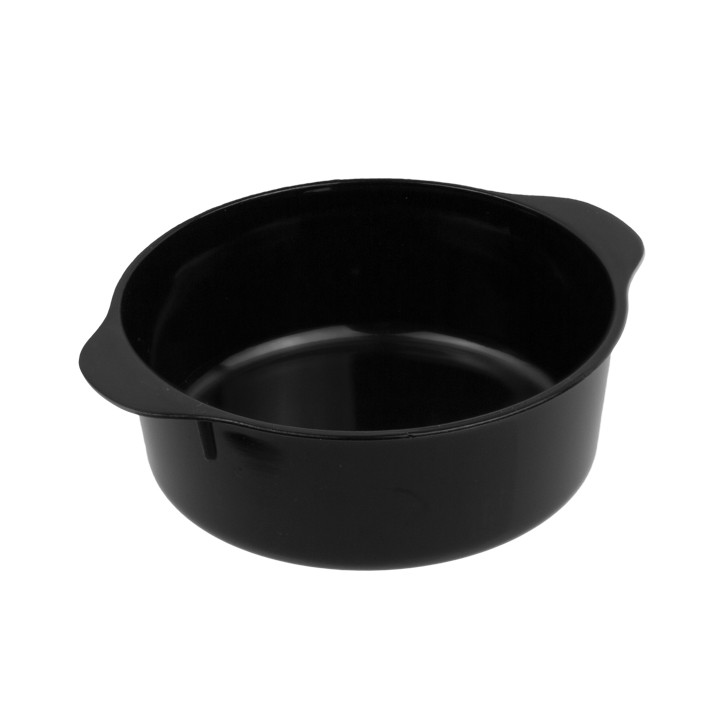 Plastic Pot PS with Handles Black 52ml (200 Units)