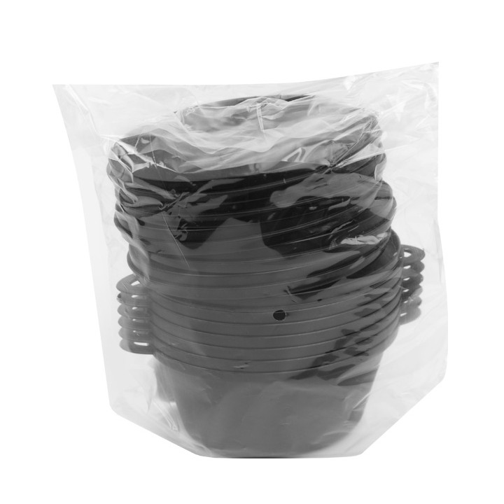 Serving Pot with Lid PP Black 15,6x10,1cm (144 Units)