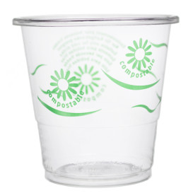 Cornstarch Cup PLA "Green Spirit" Clear 250ml (1250 Units)
