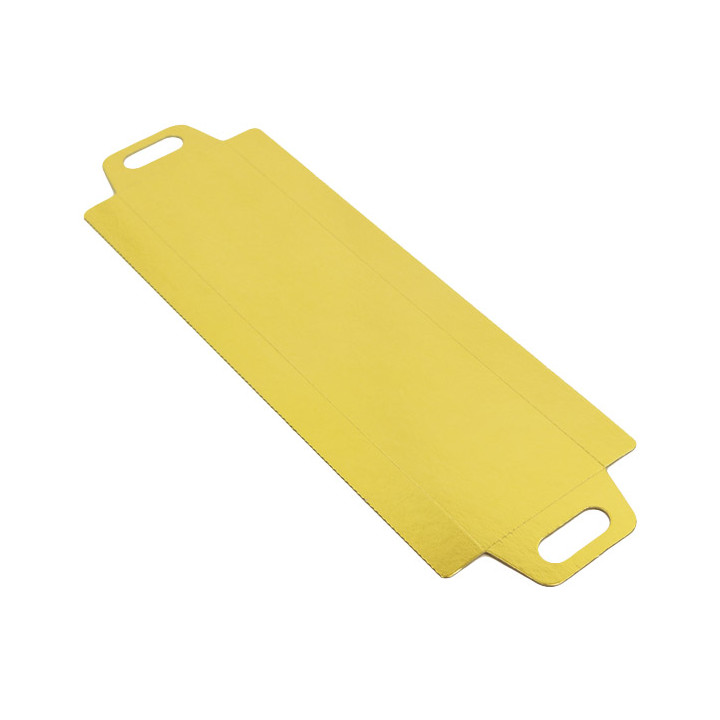 Paper Tray with Handles Rectangular shape Gold 32x7,5 cm (100 Units)  