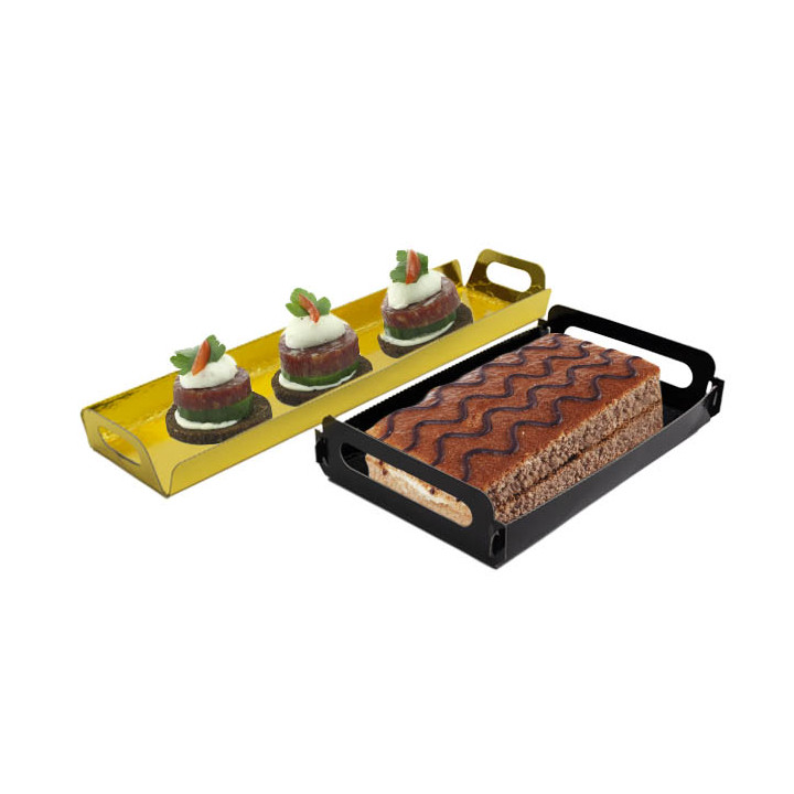 Paper Tray with Handles Rectangular shape Black 28,5x38,5 cm (100 Units)  