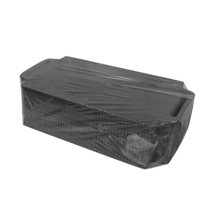 Paper Tray with Handles Rectangular shape Black 30x12 cm (100 Units)  