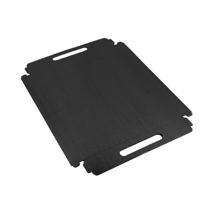 Paper Tray with Handles Rectangular shape Black 22x28 cm (100 Units)  