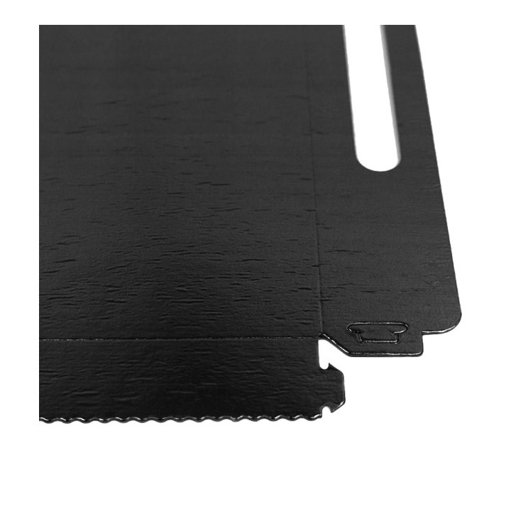 Paper Tray with Handles Rectangular shape Black 22x28 cm (100 Units)  