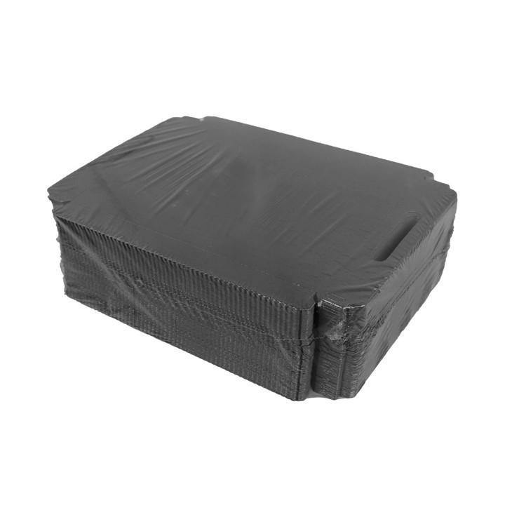 Paper Tray with Handles Rectangular shape Black 22x28 cm (100 Units)  