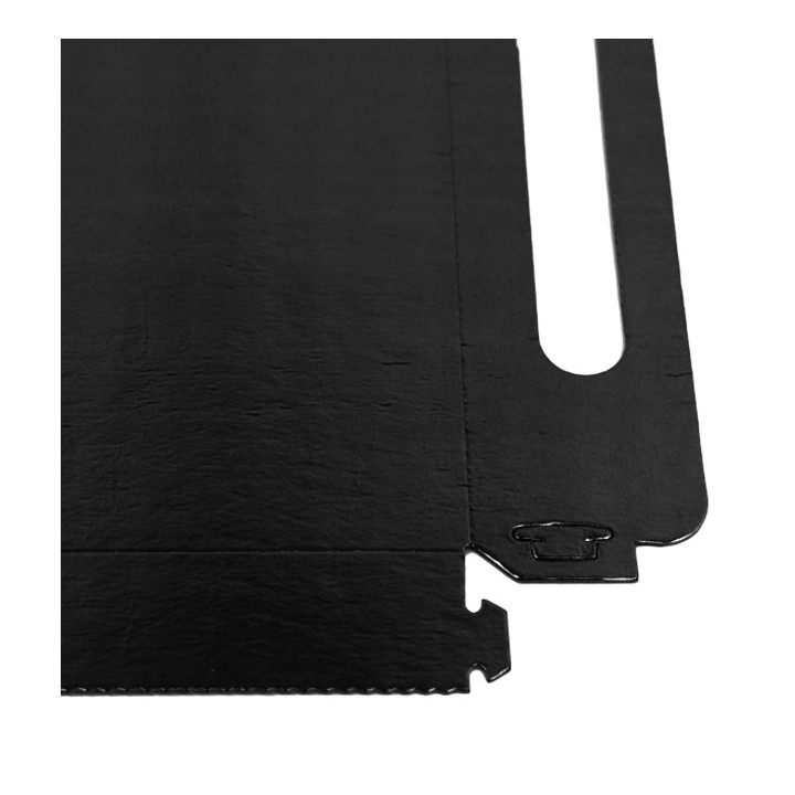 Paper Tray with Handles Rectangular shape Black 16x23 cm (500 Units) 