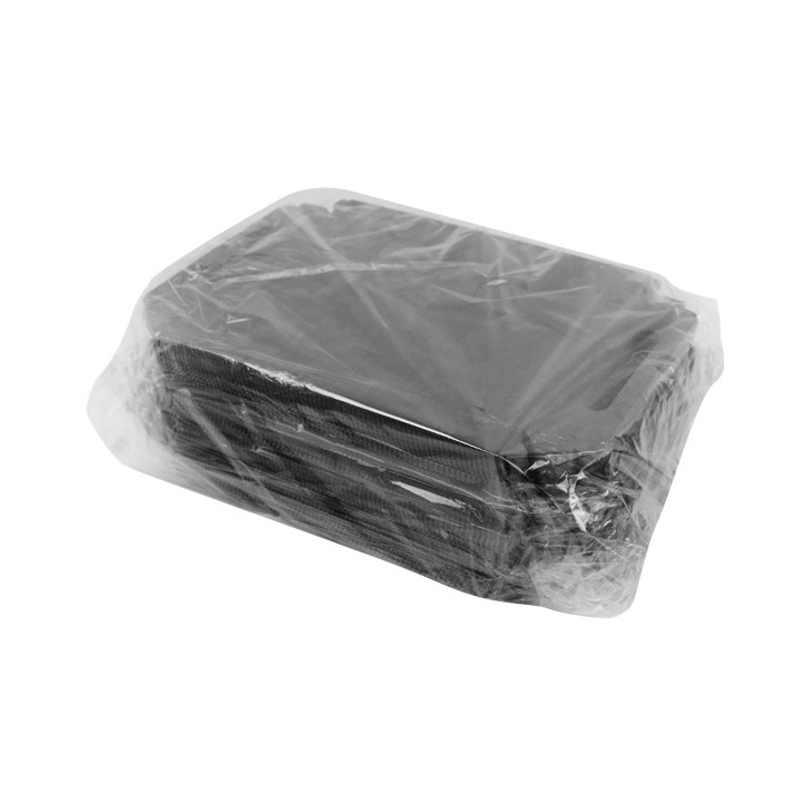 Paper Tray with Handles Rectangular shape Black 16x23 cm (500 Units) 