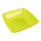 Plastic Bowl PS Crystal Hard Green 3500ml 28x28cm (1 Unit) 