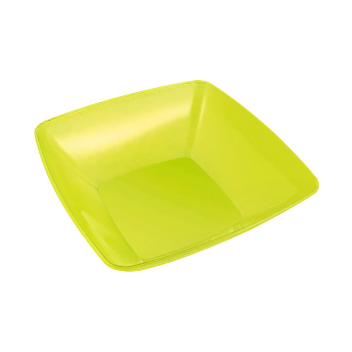 Plastic Bowl PS Crystal Hard Green 3500ml 28x28cm (1 Unit) 